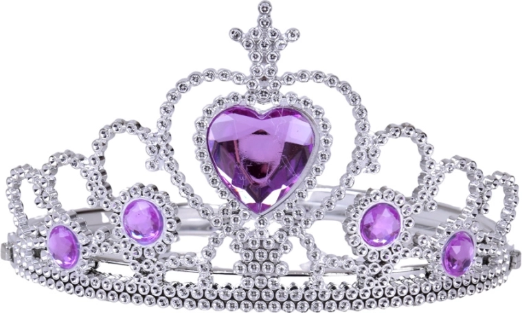 Couronne royale aux pierres violettes