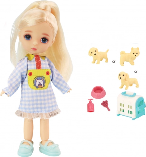 Doll with Puppy Set