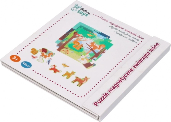 Magnetische puzzelboek - Bosdieren