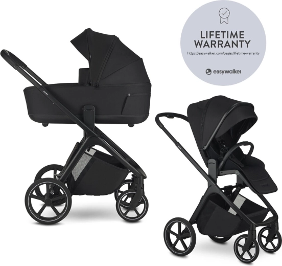 Easywalker Zoey Pure Black combo stroller