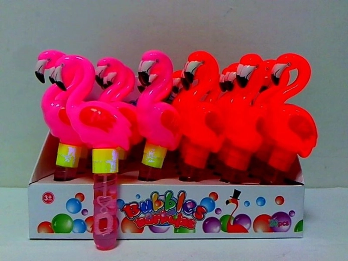 Bulles de savon pour enfants Flamant rose – présentoir de 24 pcs