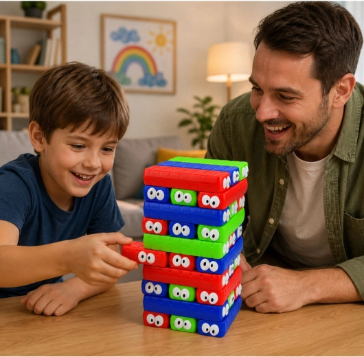 Pull and stack – a tower that tests nerves and skill