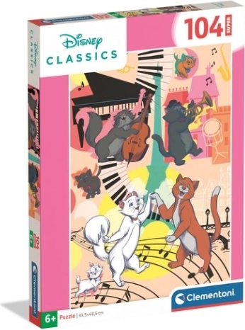 Puzzle Clementoni Super Les Aristochats 104 pièces