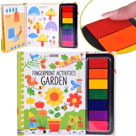 creatief vingerverfboek tuin, 64 pagina’s, 7 kleuren