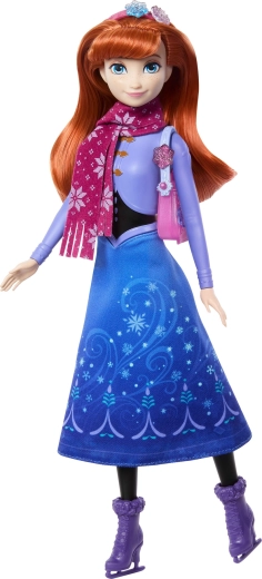 Anna doll on skates for winter stories