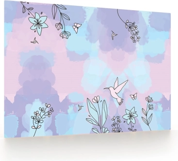 Table mat with hummingbird motif