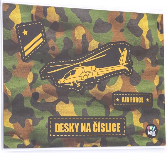 Numerals Folder with Helicopter Theme