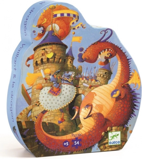 DJECO Puzzle Bataille de dragon 54 pièces