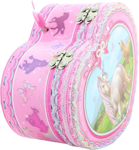 Romantisch hartvormig design met eenhoorn