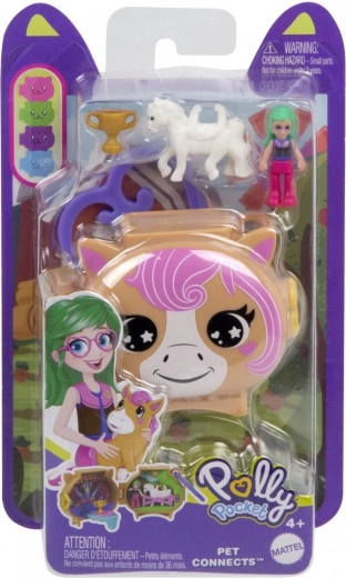 Compact Polly Pocket Toy with Figures