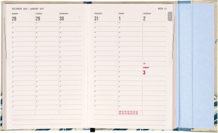 Kolomsgewijze weekindeling voor dagelijkse planning