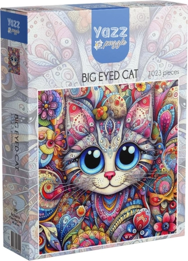 YAZZ Big-Eyed Cat Puzzle (1023 pieces)