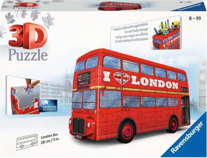 Ravensburger 3D-puzzel Londense dubbeldekkerbus 216 stukjes