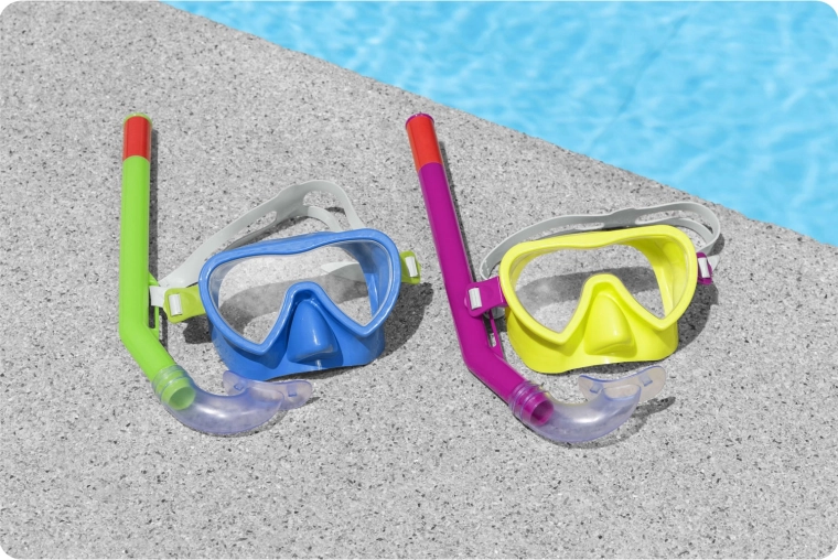 Ergonomische snorkel voor gemakkelijk ademen