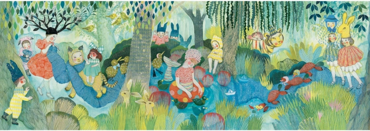 Djeco Puzzle Fête sur la rivière