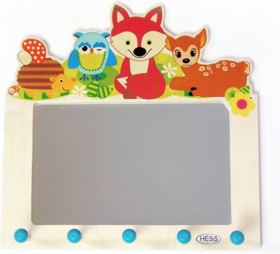 Hess coat rack with mirror Forest Animals