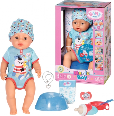 BABY born Boy doll with magic pacifier 43 cm