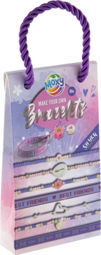 Creatieve set voor het maken van armbanden - zilverkleurige accessoires