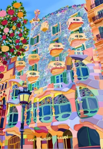 Puzzle Magnifique Barcelone 1000 pièces