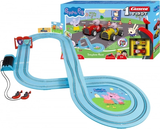 Carrera First Peppa Pig Slot Car Track 2.9 m