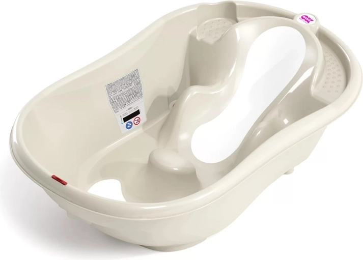 Okbaby Onda Evolution baignoire évolutive antidérapante 0–12 mois blanche