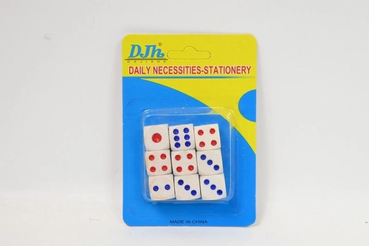 Game Dice – set of 8 pcs red-blue