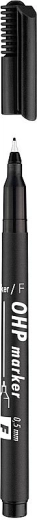 Marqueur pour transparents ICO noir F (0,5 mm)