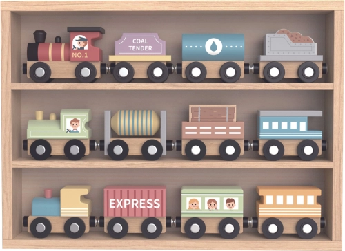 Tooky Toy Trains en Bois avec Aimants