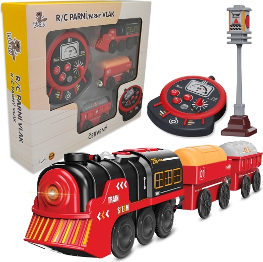 Babu RC stoomtrein rood