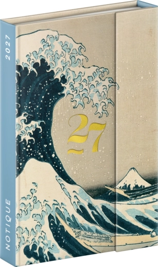 Notique magnetische weekagenda Katsushika Hokusai 2027, 11 × 16 cm