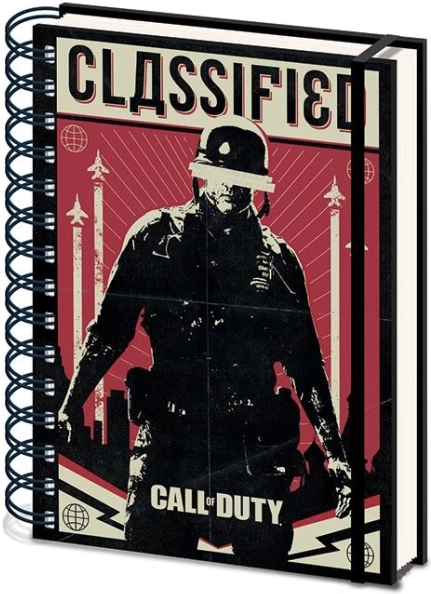 Bloc-notes à spirale A5 Call of Duty, ligné