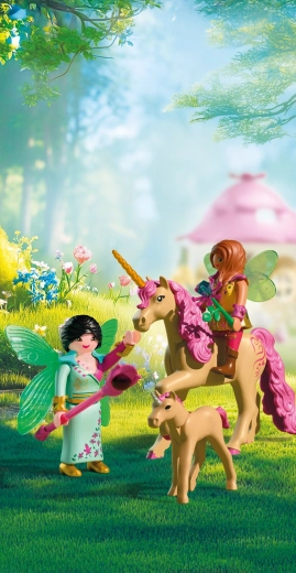 Magical journey with fairies and unicorns