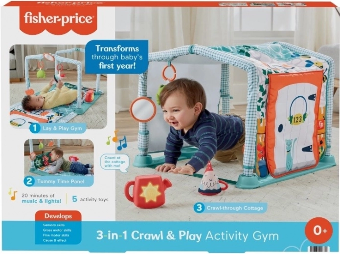 Fisher-Price 3-in-1 Explorer House Play Mat with Sounds