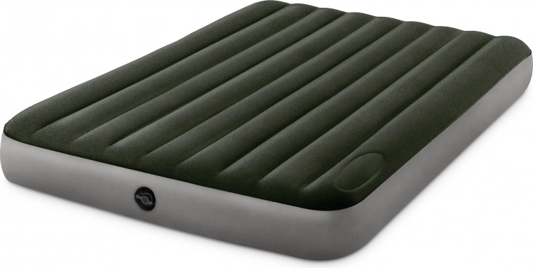 Inflatable double mattress 203 × 152 cm with built-in foot pump INTEX