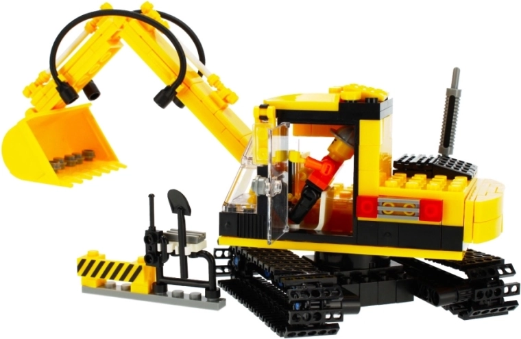 Movable tracked excavator