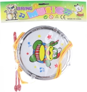 kinderdrum met stokjes en draagriem