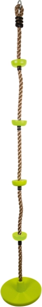 Small Foot balançoire d'escalade 2 en 1, corde pour enfants avec disques 190 cm
