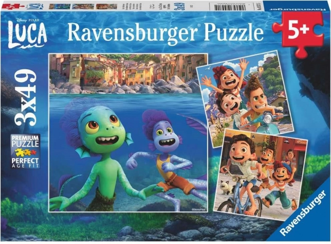 Disney Pixar: Luca puzzel 3x49 stukjes