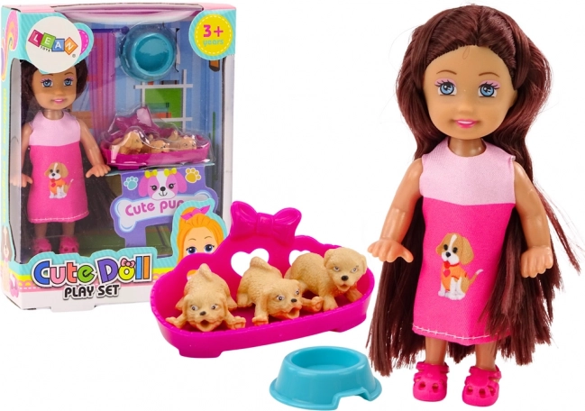 Mini poupée Robe à cheveux longs Tanière des trois chiens