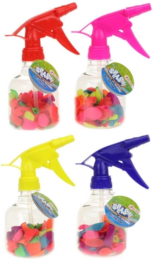 Handpumpe für Wasserballons mit Ballons (17 cm, bunte Mischung)