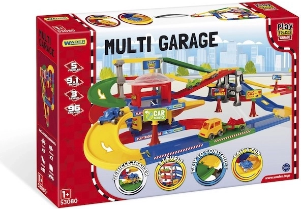 Garageparkeerplaats met viaduct