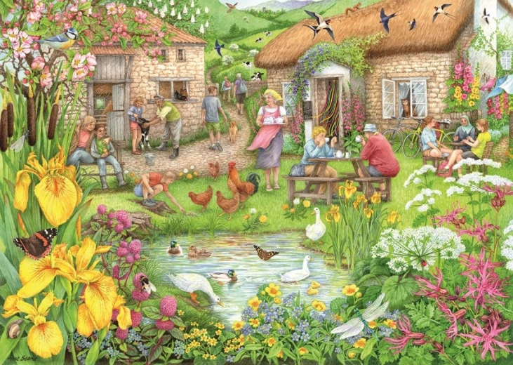 Puzzel Boerderij Café in het Dal 1000 stukjes