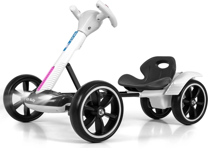 Elektrische kinder-gokart Milly Mally Bolt wit