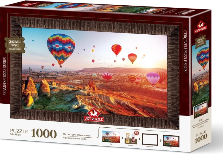 Art Puzzle puzzel met lijst en lijm 3-in-1 1000 stukjes – Ballonnen