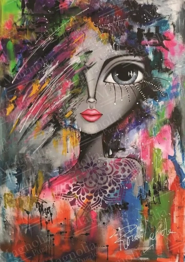 Puzzle Chaotische Schönheit 1000 Teile MAGNOLIA