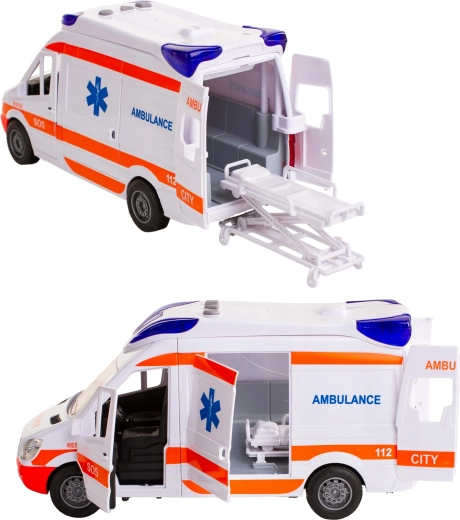 Light and sound effects like a real ambulance