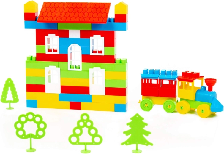 Construction de maisons et de petits trains