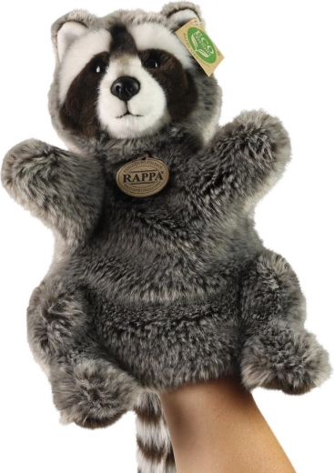 Plush raccoon hand puppet 28 cm eco friendly
