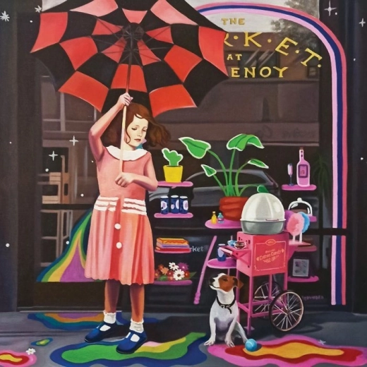 Puzzel magnolia met paraplu 1023 stukjes