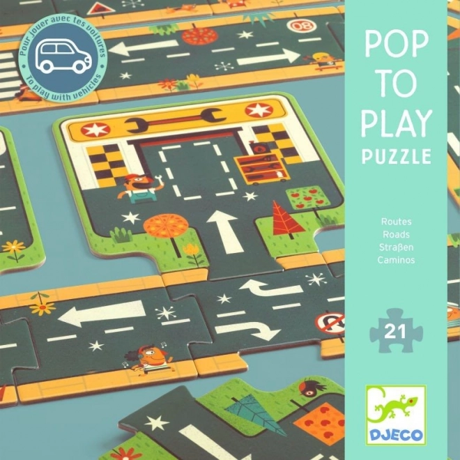 Djeco puzzle routier pour enfants